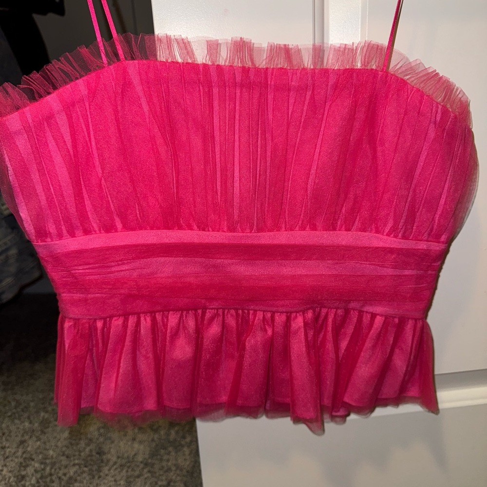 The Vintage Shop Pink Crop Top